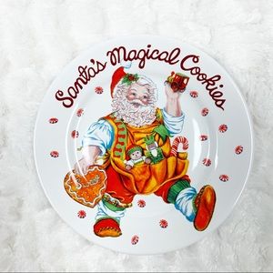 Santa’s Magical Cookies plate Sakura stoneware